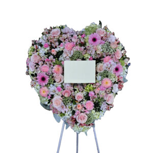 Corona de Corazón de Rosas Premium