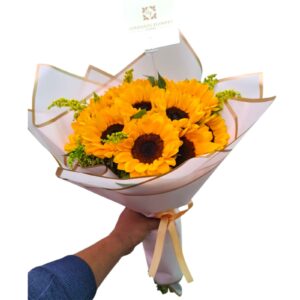 RAMO DE 9 GIRASOLES