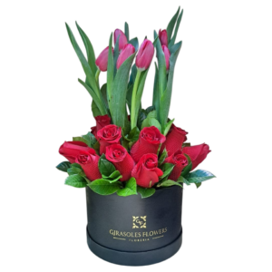 BOX ROSAS ROJAS Y TULIPANES