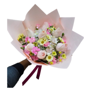 RAMO DE ROSAS PASTEL